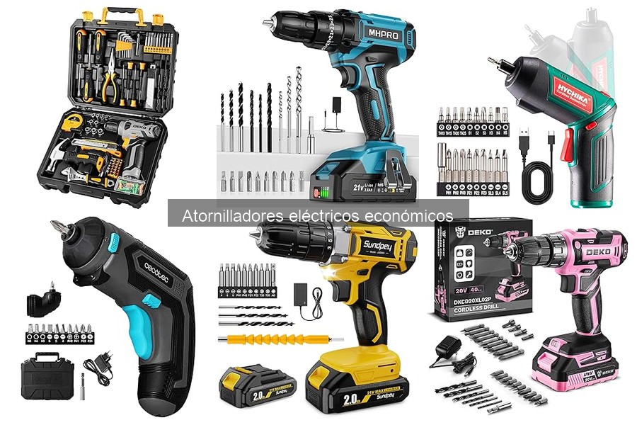 Ofertas y precios de atornilladores eléctricos económicos