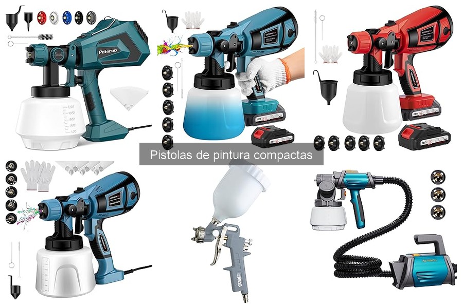 Pistolas de pintura compactas vs rodillos: ¿cuándo elegirlas?