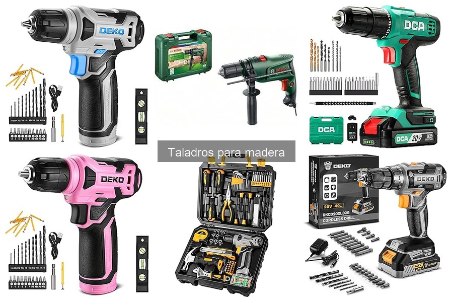 Potencia ideal de un taladro para trabajar con madera