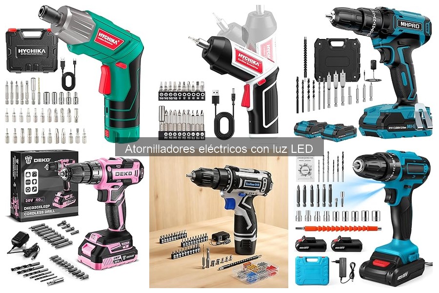 Precios de atornilladores eléctricos con luz LED en Amazon