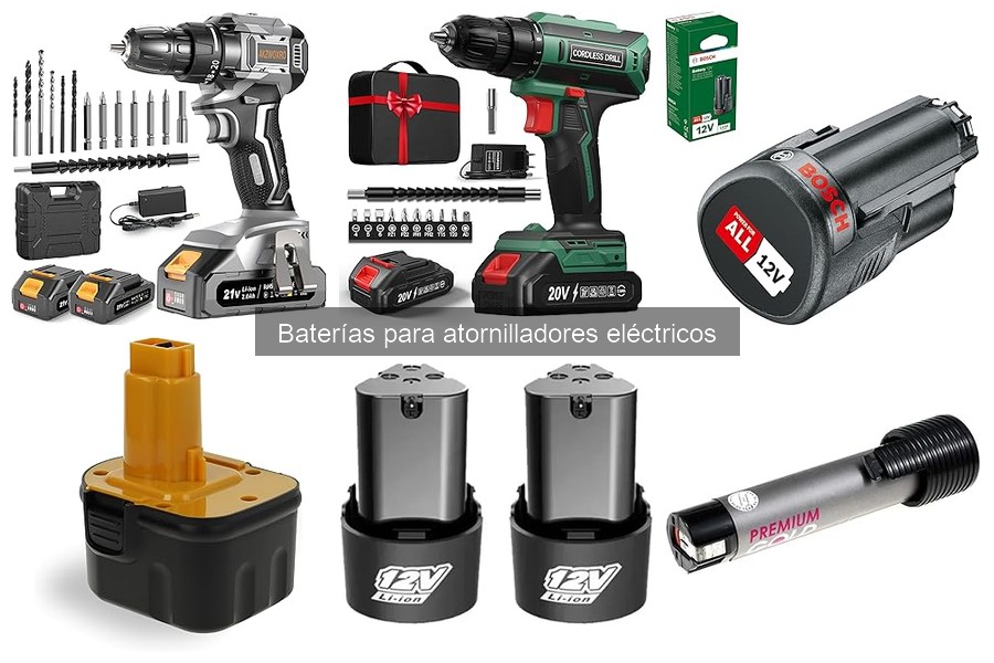 Problemas comunes con baterías de atornilladores eléctricos