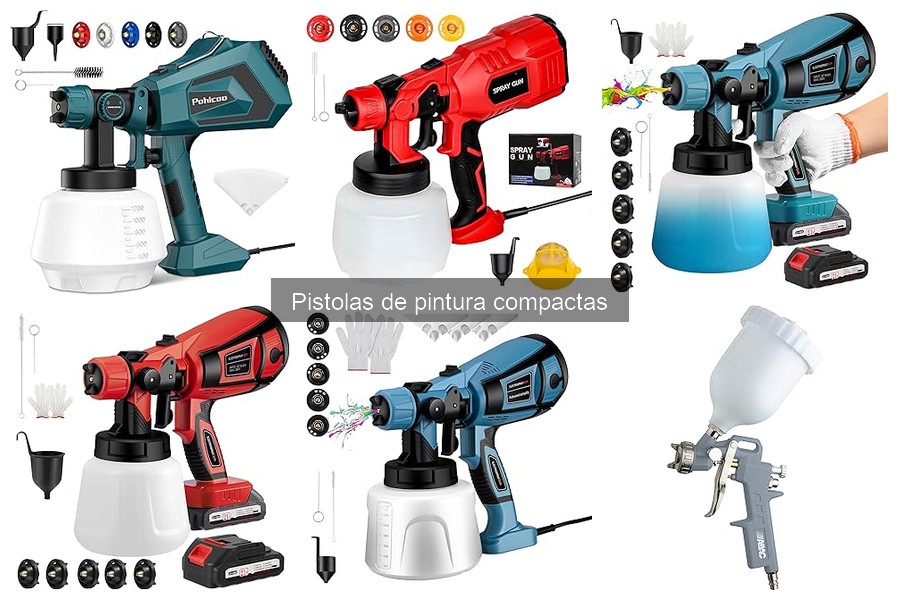 Problemas comunes con pistolas de pintura compactas y soluciones