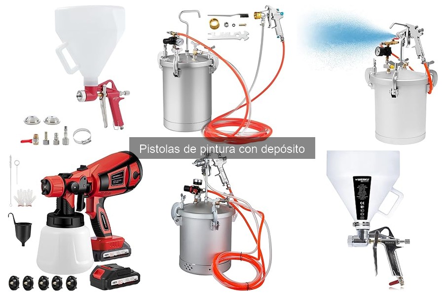 ¿Qué es una pistola de pintura con depósito? Características y usos