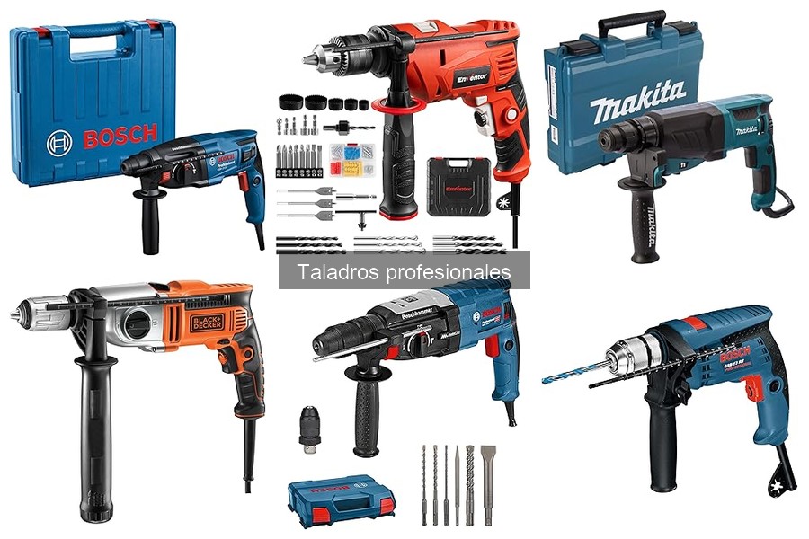 Taladros profesionales recomendados para trabajos específicos