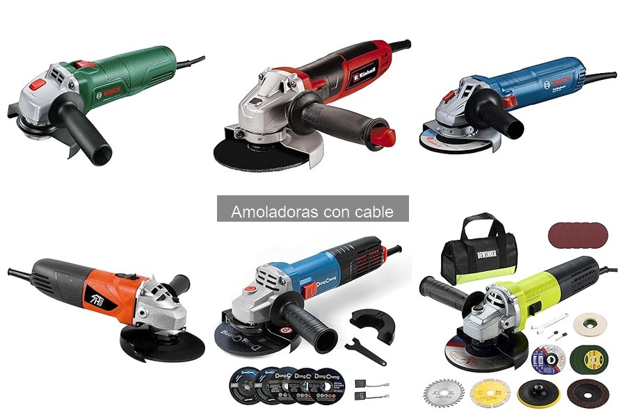 Tipos de amoladoras con cable: guía y recomendaciones