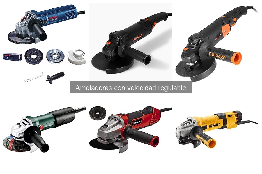 Tipos de amoladoras con velocidad regulable y sus aplicaciones