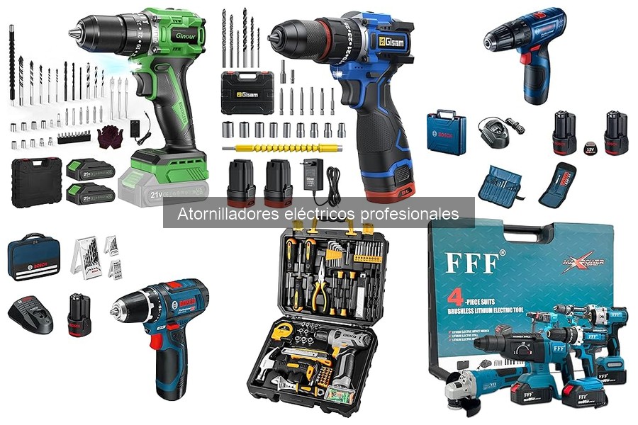 Tipos de atornilladores eléctricos y sus usos para profesionales