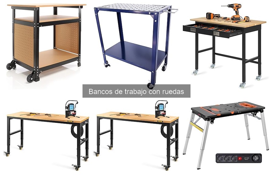 Tipos de Bancos de Trabajo con Ruedas: Variedades y Funcionalidades