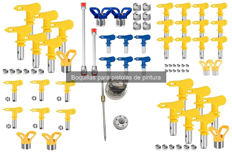 Tipos de boquillas para pistolas de pintura y sus usos