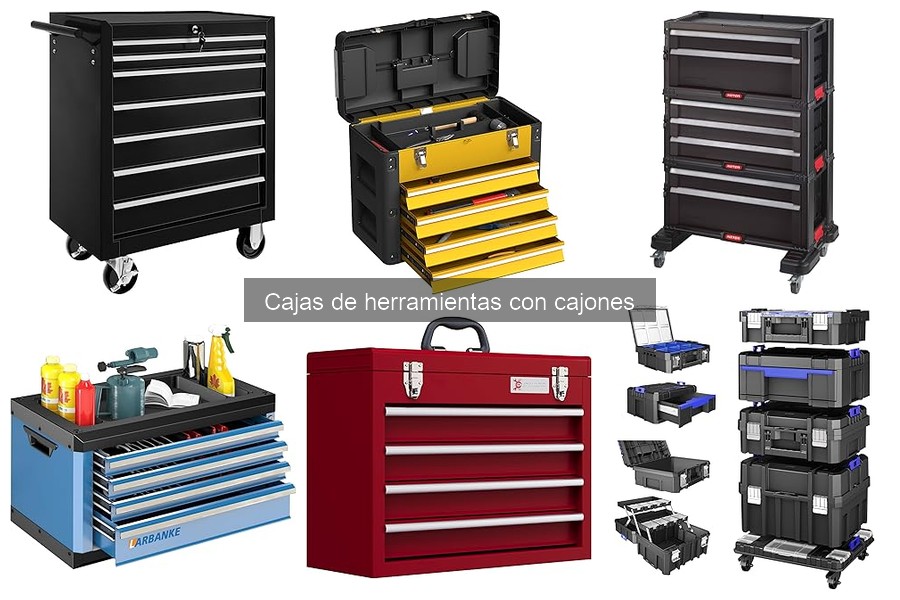 Tipos de cajas de herramientas con cajones: Guía completa