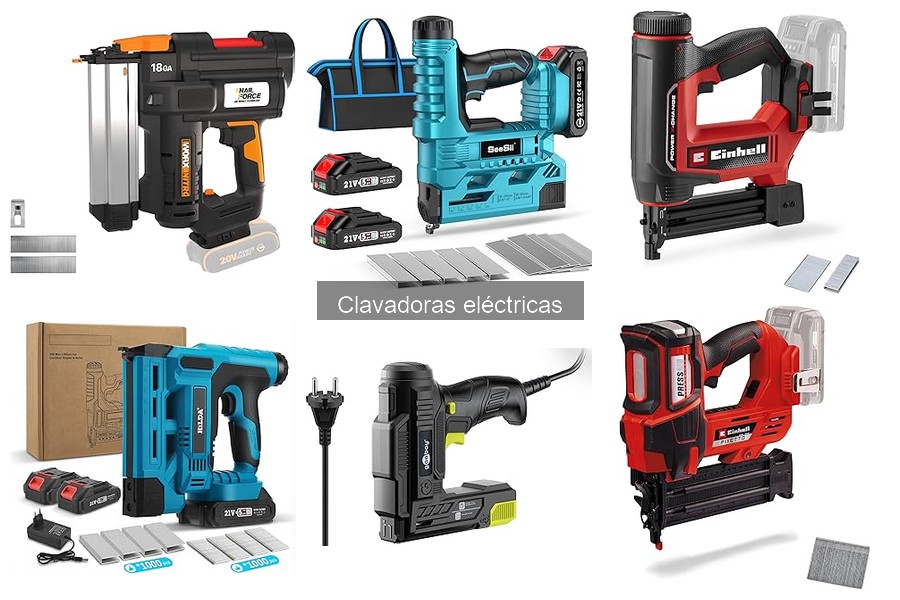 Tipos de clavadoras eléctricas y sus usos en bricolaje