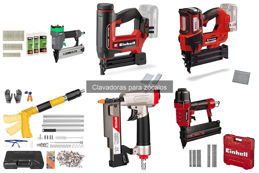 Tipos de clavadoras para zócalos y sus características
