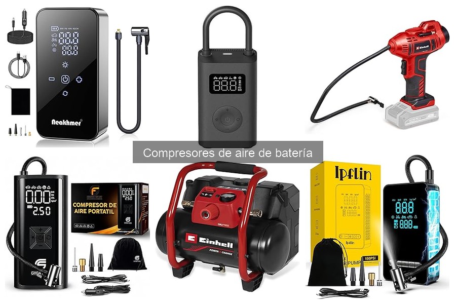 Tipos de compresores de aire de batería: guía completa