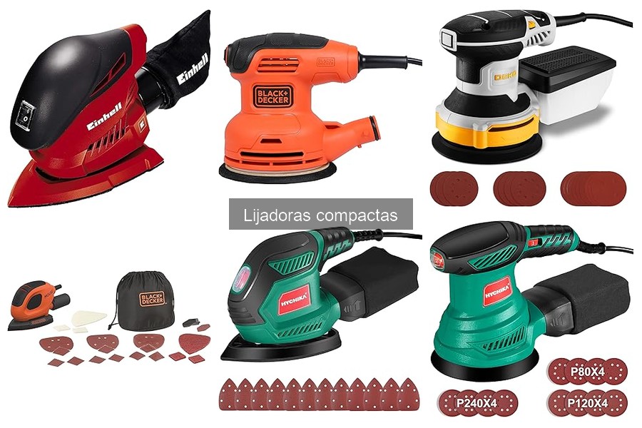 Tipos de Lijadoras Compactas: Encuentra la Ideal para Ti