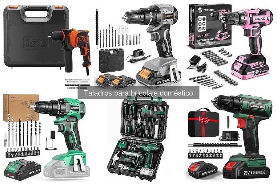 Tipos de taladros ideales para bricolaje doméstico