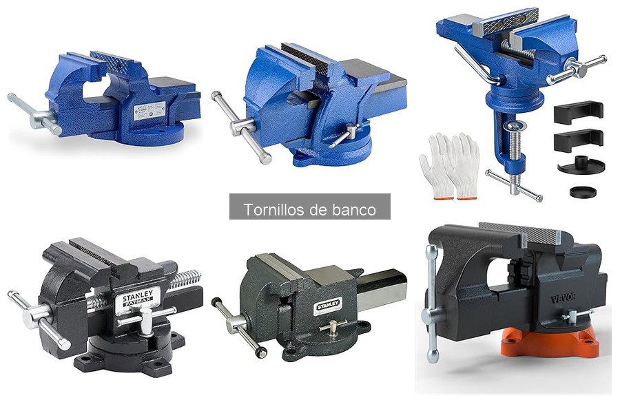 Tipos de tornillos de banco: características y usos