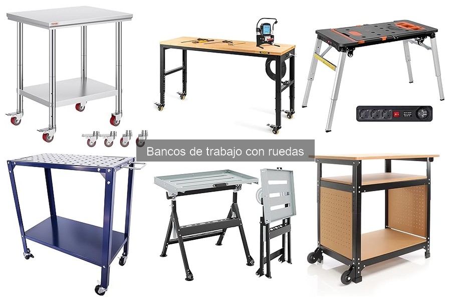Todo sobre bancos de trabajo con ruedas: características y ventajas